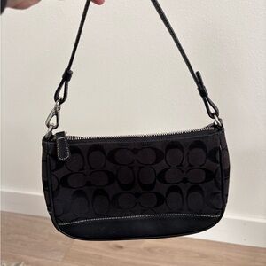 Coach Black Signature Shoulder Bag